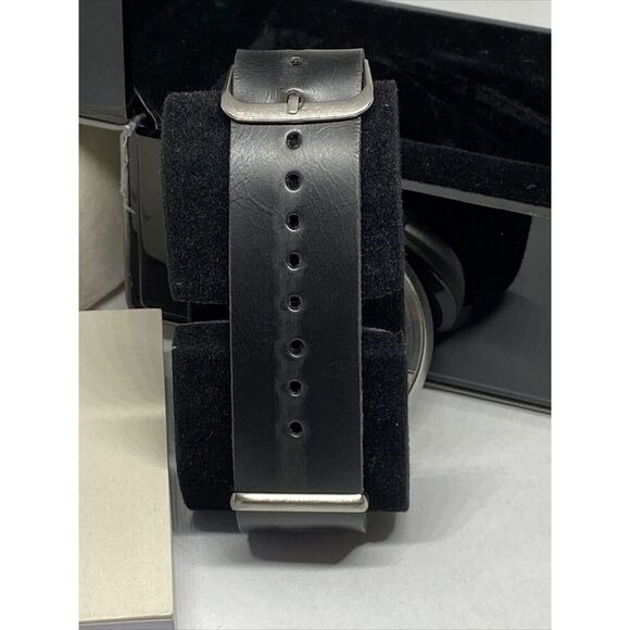 Emporio Armani AR-2460 Men's Black Leather Analog Dial Quartz Wristwatch BW149 - Picture 6 of 12